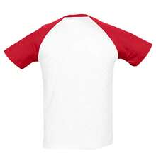 SOLS Mens Funky Contrast Short Sleeve T-Shirt - White/Red - View 2