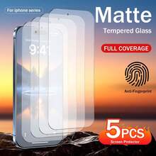 5 piezas Protector de pantalla de vidrio templado mate anti-huellas para iPhone 17/17 Plus/17 Pro/17 Pro Max Protector de pantalla esmerilado para juegos - 5 unidades - Ver 26