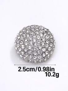 3PCS Luxury Round Starry Metal Buttons Fur Mink Coat Jacket Decoration Hand-Sewn Buttons Versatile DIY Accessories - 3pcs - View 13