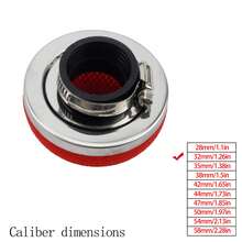 PowerMotor 摩托車空氣濾清器清潔器 28 32 35 38 42 44 47 50 54 58MM 通用 2 衝程替換零件 適用於越野摩托車 坑道車 摩托車 - A - 查看 21