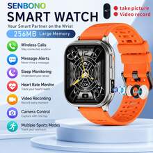 SENBONO 2026 New Smartwatch With Camera, Camera, Dynamic Dial, Wireless Calling, Music Player, Weather, Heart Rate/Sleep Monitoring, Calculator, Pedometer, Information Reminder, High-Quality, Durable Battery, Suitable For Both Men And Women - View 9