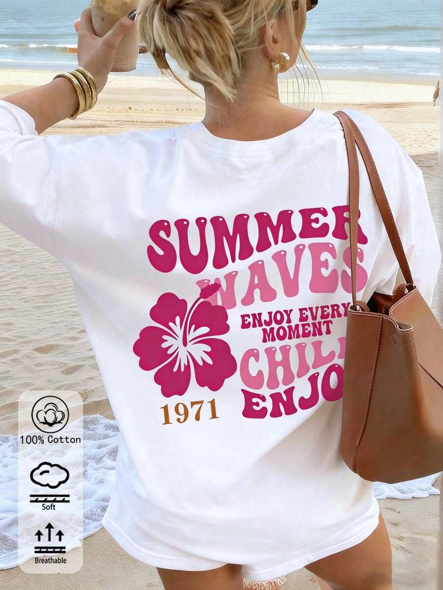 Women T-Shirts - 白色 - 查看 1