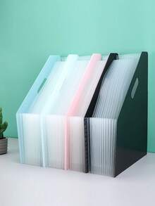 A4 Vertical Accordion File Folder 13 Pockets Multi-Layer Document Bag Student File Bag Handheld Exam Paper Bag Storage Bag Student Dedicated Paper Classification Storage Organizer Large Capacity Collection Box Insert Folder,Back To School Season - Single Piece - View 10