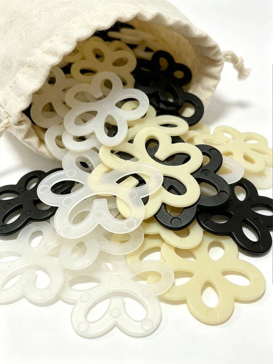 Flower-Shaped Bra Strap Clip Invisible Anti-Slip Bra Strap Buckle Women's Lingerie Accessory Beach Travel Sports Outdoor Home Essential