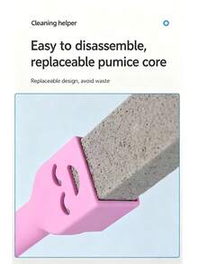Cleaning Pumice Stone, Suitable For Toilet And Bathroom Surfaces, Powerful Removal Of Hard Water Stains, Easily Clean Rust, Limescale And Dirt, No Harsh Chemicals, Bathroom Accessories, Toilet Brush, Cleaning Brush - Multicolor - View 8