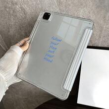 1個 水彩水母勵志語錄條紋平板保護殼，相容於 iPad 第10代 10.9吋 2022 智慧保護殼/ Air 13(M3 2025)/ Air 11(M3 2025)/ Air 11(M3 2025)/ 11(A16 2025)/相容於 Galaxy Tab S10+/S9/A9，相容於 Galaxy A9/S9/S7/S30+，相容於 Matepad - 彩色 - 查看 7