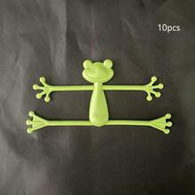 2/10pcs Frog Shaped Garden Ties, Flexible & Durable, Reusable & Adjustable, For Securing Climbing Vines & Shaping Potted Plants, Practical For Balcony & Yard Gardening, Unique Gift For Greenery - Multicolor - View 7