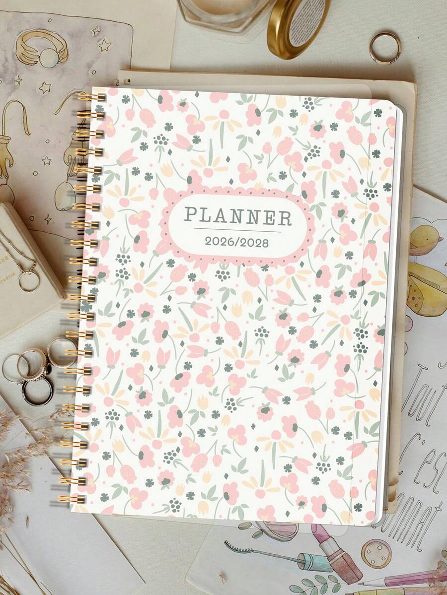 Trees 2026–2028 24 Monthly Planner, 1 Of 2 Year Weekly & Monthly Calendar Planner,Includes Monthly Overviews With Notes,Perfect Planner For Productivity, Appointments & Goal Setting, Back To School Supplies Office Desk Accessories