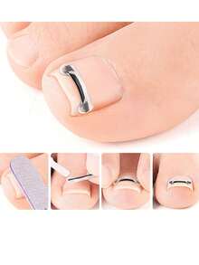 1/2pcs Painless Ingrown Toenail Corrector, Suitable For All Types Of Foot Care - Multicolor - View 3