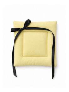 1PC Cute Square Quilted Fabric Coaster With Black Bow Knot, Soft Heat Insulation Cup Mat, Multicolor Pastel Drink Coaster For Coffee Tea Mug, Table Protection Decorative Pad For Home Kitchen Cafe - Multicolor - View 10