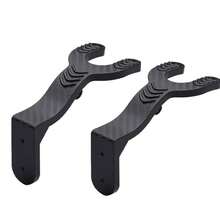 1pc Black ABS Motorcycle Helmet Hook Rack, Multifunctional Wall-Mounted Hook For Storing Helmets, Keys, Hats - Multicolor - View 7