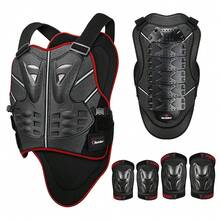 1pc Motorcycle Chest And Back Protection Rider Elbow And Knee Protection Unisex Anti Fall Riding Protective Gear Essential Rider Gift Black Red M-XL - A - View 2