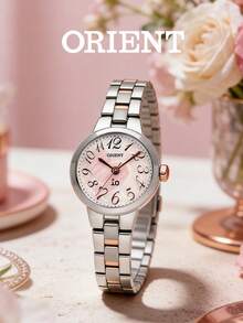 Orient Women's SWD02001W0 Solar Watch, Two-Tone Stainless Steel Band, Crystal Glass, 30m Water Resistant, Minimalist Dress Watch - Gold - View 7