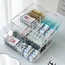 1PC Disposable Essence Storage Box, Dust-Proof With Lid, Divided Compartments For Cosmetics, Perfume Samples, Lipstick Organizer, Multiple Size Options, Home Storage Multi-Functional Acrylic Cosmetic Storage Box - Large Capacity Transparent Storage, Suitable For Cosmetics, Skincare, Toys, Etc. - Multicolor - View 2