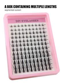 120 Clusters Little Devil Wet D Doll Big Eye Trilogy Segmented False Eyelashes, Pointed Tail Cartoon Eye, Japanese & Korean Sweet Colorful, No Makeup Removal Needed, Comfortable & Convenient Daily Eyelashes - View 6