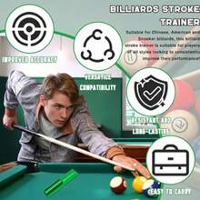 1pc Premium Billiard Cue | Visual Correction And Standing 3-In-1 Training Aid - Improve Accuracy And Skill, Perfect For Beginners, Green ABS Material - Green - View 6