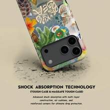 Coque de protection avec design floral du monde sous-marin coloré pour iPhone 17 16 15 14 13 12 11 Pro Max, coque florale pour Samsung S21 S22 S23 S24 S25 Ultra - Étui mat résistant - Voir 6
