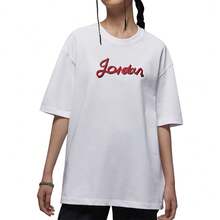 Nike/Jordan Authentic Women's Loose Print Breathable Casual Short Sleeve T-Shirt HQ3676-100 - HQ3676-100 - View 7