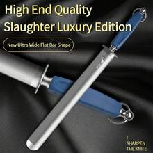 高品質耐用專業廚師刀磨刀器 廚房工具配件 藍色手柄 新款 - 磨刀棒 - 查看 5