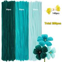299pcs Pipe Cleaners Craft Set With Tutorial Video, Perfect For Making Flowers, Cheinlle Stem For Craft Work, Artificial Floral Arrangement, Valentine's, Mother'S Day Gifts, Christmas 'S Day Decoration - 3 Colors - View 22