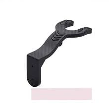 1pc Black ABS Motorcycle Helmet Hook Rack, Multifunctional Wall-Mounted Hook For Storing Helmets, Keys, Hats - Multicolor - View 8