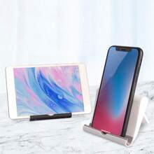Phone Stand Desktop Foldable Adjustable Multi-Function Phone Holder Suitable For Watching Live Streams Slouchy Person Use - Black - View 3