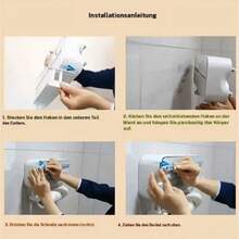 Coupe-film alimentaire jetable (1 pièce), support mural sans perçage pour film plastique – organisateur de rangement anti-poussière pour la cuisine, également adapté aux rouleaux de papier. - Gris - Voir 7