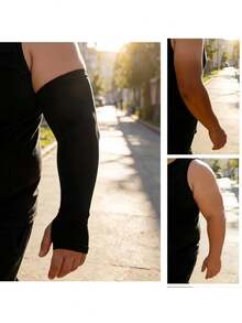 Oversized Summer Cooling Arm Sleeves, Featuring High Elasticity And Breathable Compression, Suitable For Both Men And Women, Ideal For Outdoor Activities, Daily Outings, And Tattoo Coverage - Multicolor - View 3