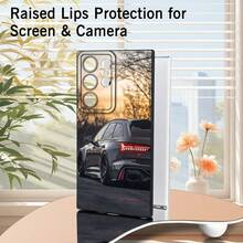 غطاء هاتف مطبوع بتقنية HD بتصميم Sunset Shadow Performance Travel Car، حماية كاملة للعدسة، مقاوم للخدش والصدمات، غطاء أنيق للسفر اليومي، متوافق مع IPhone 11/12/13/14/15/16/17 Pro/Plus/Max، S21/22/23/24/25/S26, , - صورة 1 قطعة - مشاهدة 4