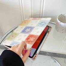 1件 360°可旋轉平板保護殼，多角度觀看書本式支架，相容 iPad A16 2025、Galaxy Tab S9 FE/S8 Plus/S7/S10、Pad、Matepad、Pad、Honor Pad、Xiaoxin Pad - 彩色 - 查看 5