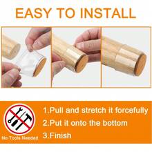 24pcs Silicone Table And Chair Leg Floor Protector Pads, Chair Leg Covers, Anti-Slip Pads, Noise-Reducing Pads, Floor Felt Pads, Small Size - 24 Transparent Pieces - View 6