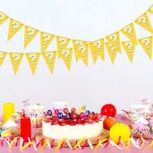 12/24/48pcs Game-Themed Question Mark Pennant Banners, Suitable For Birthday Parties And Themed Parties. Birthday Party Decorations Can Be Used For Indoor And Outdoor Decoration, Room Decoration, And Indoor And Outdoor Hanging Decor. - A - View 6