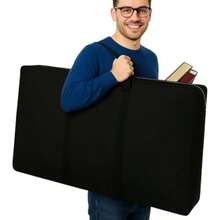 Large Size Art Portfolio Bag, 24 X 36 Inches Light Weight Board Poster Storage Bag, Waterproof Student Carry Transport Bag For Artwork Sketching Drawing - As Pic - View 1