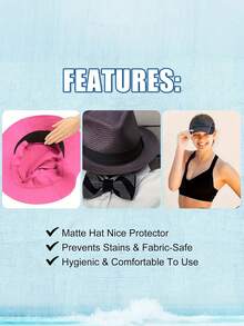 10/1 pezzo Fodera per cappello assorbente del sudore, morbida e resistente agli odori, toppe protettiva per il colletto, toppe protettiva per il colletto della camicia, toppe assorbente del sudore per il colletto, toppe anti-sporco per il colletto, toppe assorbente del sudore ultra sottile e traspirante, adatta per cappelli da golf, fasce assorbenti, caschi di , cappellini da baseball e camicie per uomo e donna - Multicolore - Visualizzare 9