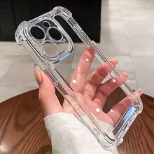 豪華防震軟 TPU 透明保護後蓋，相容 iPhone 17 16 15 14 13 12 11 Pro Max 16 15 14 8 7 Plus X Xs Max Xr 8 7 - 透明的 - 查看 7