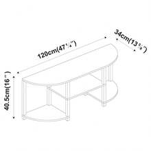 Modern Wide TV Stand, MDF Entertainment Unit With Storage For Living Room - Black - View 4
