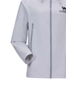 CAMEL CROWN 男士戶外軟殼外套 時尚舒適、防潑水、耐磨、輕量 登山健行外套 春/夏 - 雲岩灰 - 查看 5