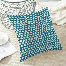 Aqua Teal Cream Polka Dot Pillow Covers 18x18 Inch Set Of 2 Boho Outdoor Decor Throw Pillows For Couch Modern Design Watercolor Aesthetic Decorative Cushion Cases For Home Sofa Bed Decorations - 水藍綠色白色波點圖案 18 吋 x 18 吋(2 件裝) - 查看 5