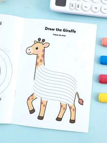 Children's Pen Control Training Book, Fun Animal Line Writing Practice Book, Back To School Season, Graduation Season, Writing Practice Tutoring Book, Teacher Reward Small Gift - Multicolor - View 10