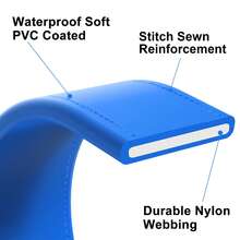 PVC Material Dog Leash Suitable For Training And Walking, Waterproof, Odor-Resistant, Rust-Proof, Stain-Resistant, Easy To Clean, 4 Colors Available, Durable And Sturdy, Comfortable Grip, For Small, Medium And Large Dogs - Blue - View 3