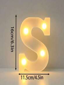 26 Letters LED Light-Up Numbers 0-9, Wedding Birthday Christmas Decoration Night Light, Party Bedroom Use, 16CM Height, Pink (Battery Not Included) - White - View 27