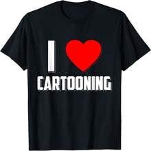 Cartoon Cartoon Gift Cartoon Drawing Artist T-Shirt - Black - View 9