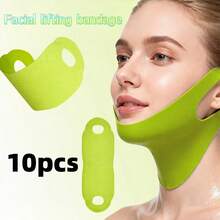 Tightening V-Face CACTOX COOLING V-UP MASK Cactus Pulling Bandage - Lime Green - View 7