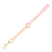 Waterproof Short Dog Leash, Durable PVC Pet Lead With Gold Ring & Hook, Bite-Resistant Short Training Leash For Walking & Obedience - Multicolor - View 3