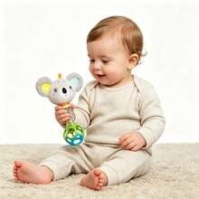 Cute Handheld Rattle (Fox & Koala) Baby Grade Vibration Bell Toy, Grip & Sensory Training, Visual & Auditory Development, Thanksgiving Birthday & All Holiday Gift - 彩色 - 查看 12