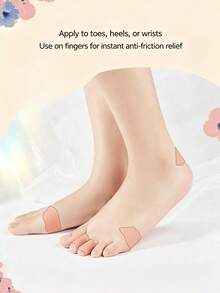 Anti-Blister Multi-Purpose Protective Pads, Heel, Toe And Hand Friction Protection Stickers, Waterproof Skin-Friendly Adhesive, Durable And Long-Lasting, Suitable For Shoes And Daily Use, Lightweight And Comfortable, Affordable Foot Care, Ideal Gift For Women And Students - Multiple Styles - View 3