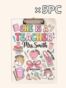 Tableaux d'écriture décoratifs en acrylique transparent personnalisables, cadeau parfait pour les enseignants, convient pour les bureaux de classe, la rentrée scolaire et les fournitures de bureau de classe. Disponible en sets de une pièce, trois pièces et cinq pièces. - Multicolore - Voir 20