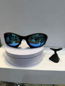LS Otica Plantaris Unisex Sunglasses Come With Removable Nose Pad - Màu xanh lam - Xem 1