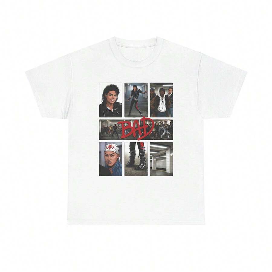 Camiseta de cómic de "Bad" - Blanca - Blanco - Ver 1