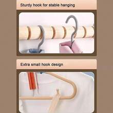 12 Pack Foldable Coat Hanger,Portable Travel Hangers, Space Saving Fold In - View 4